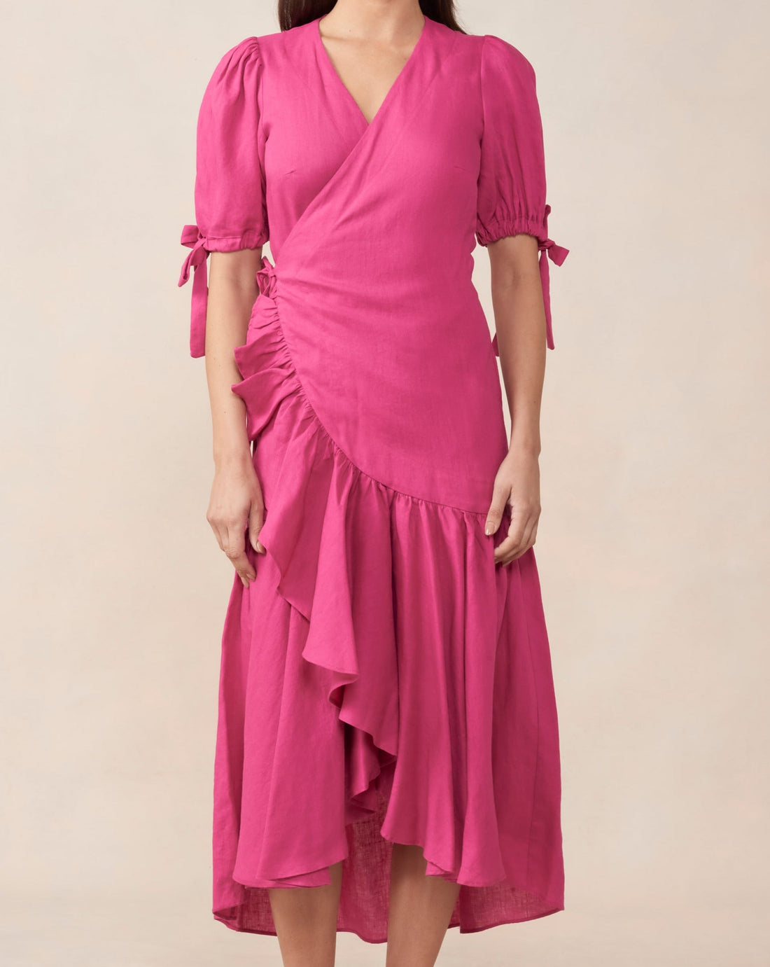 Stevie Wrap Dress Pink