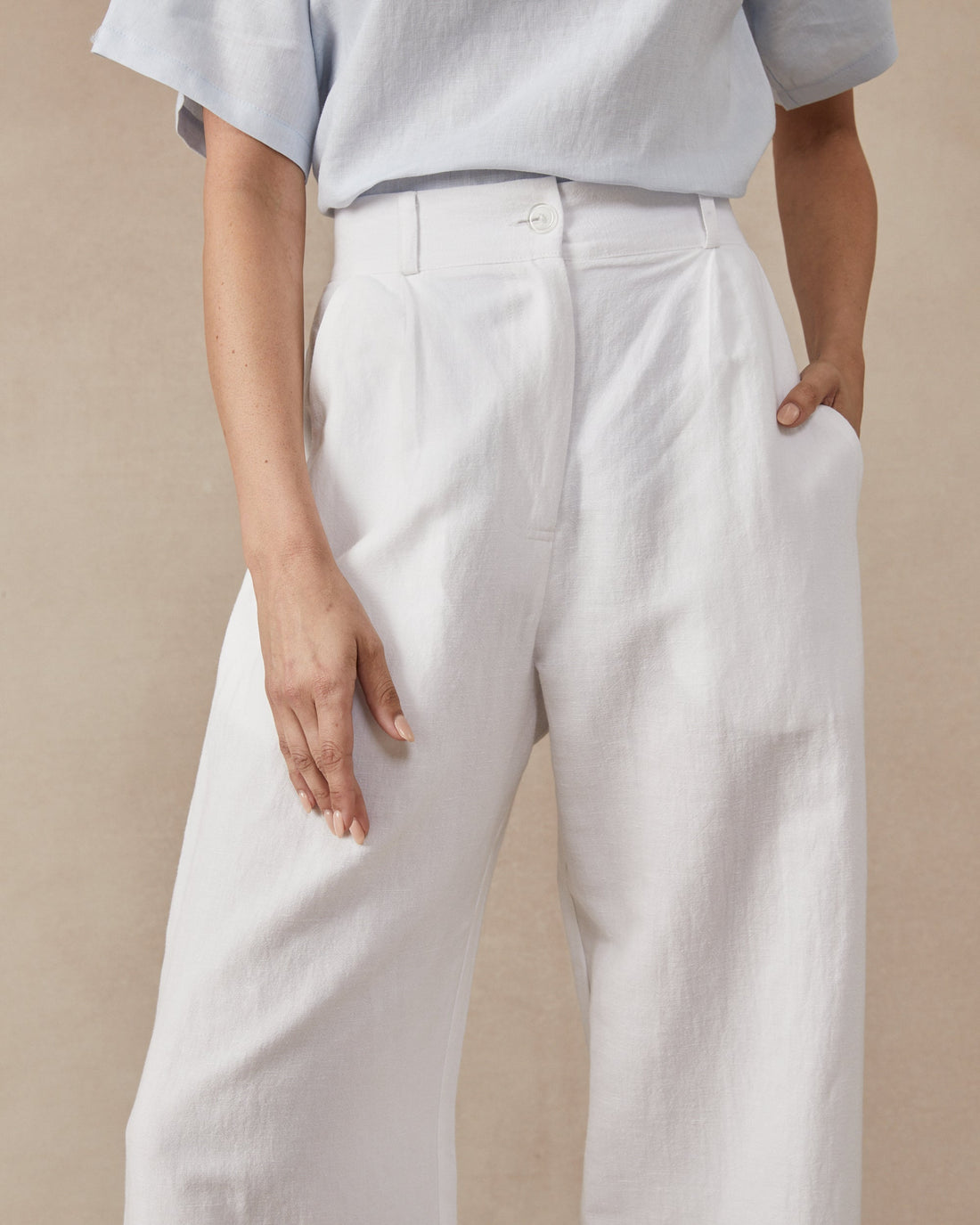 Poppy Pants White