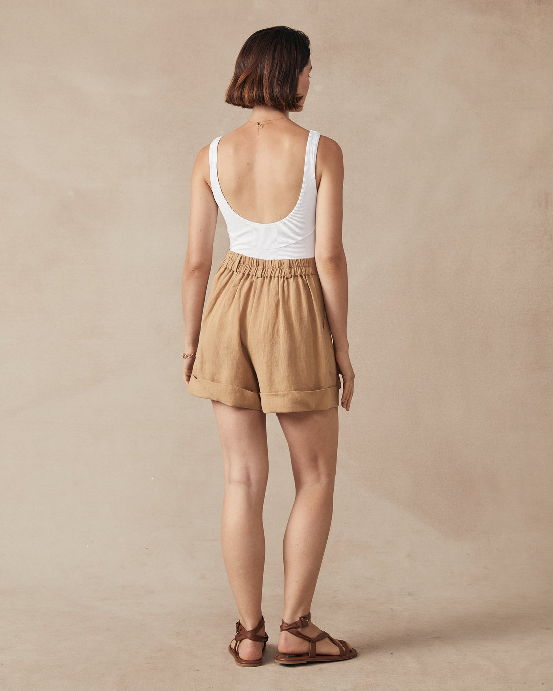 Poppy Shorts Fawn - Size: XS, S