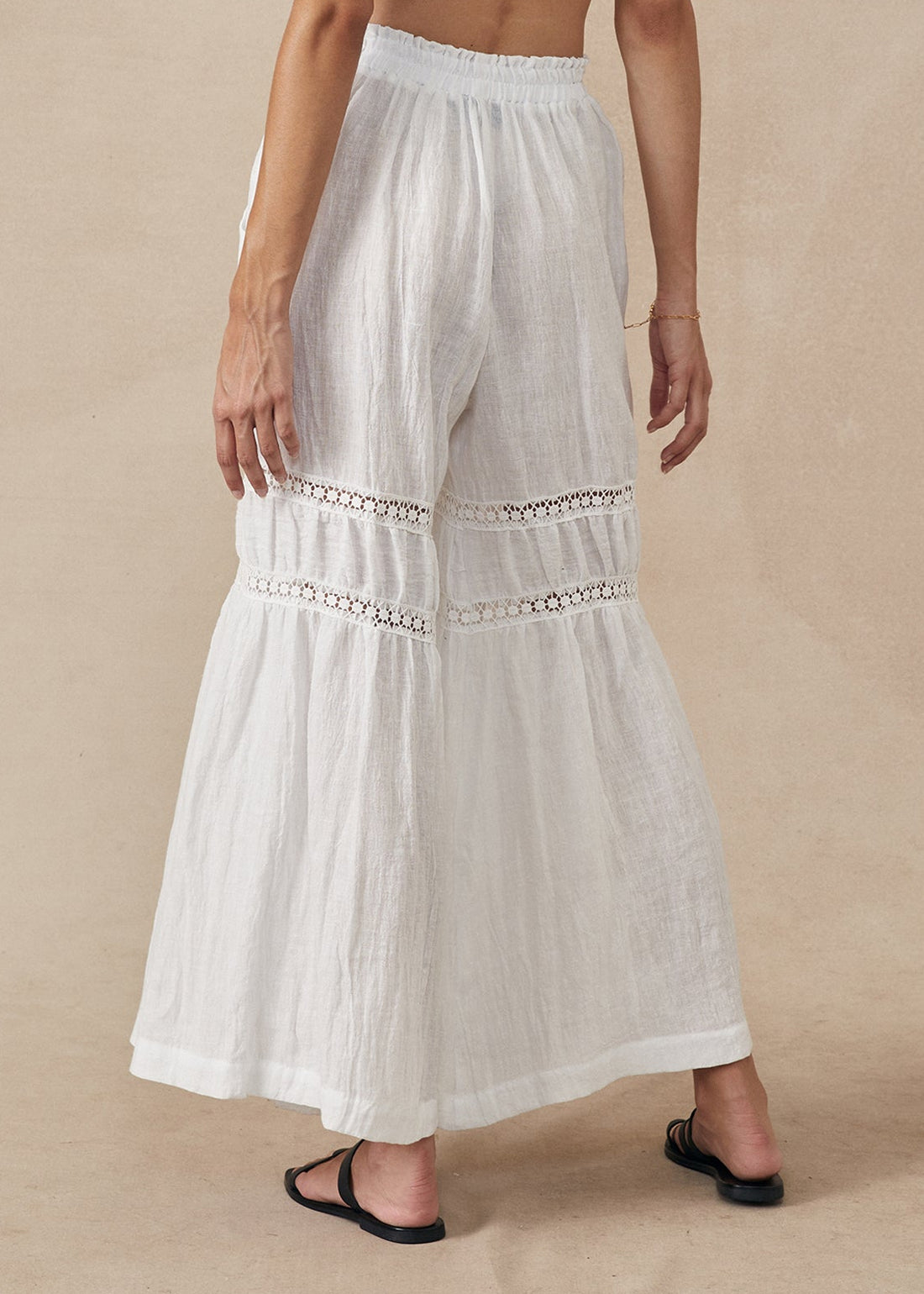 Tiered Pant Sample White - Size: S