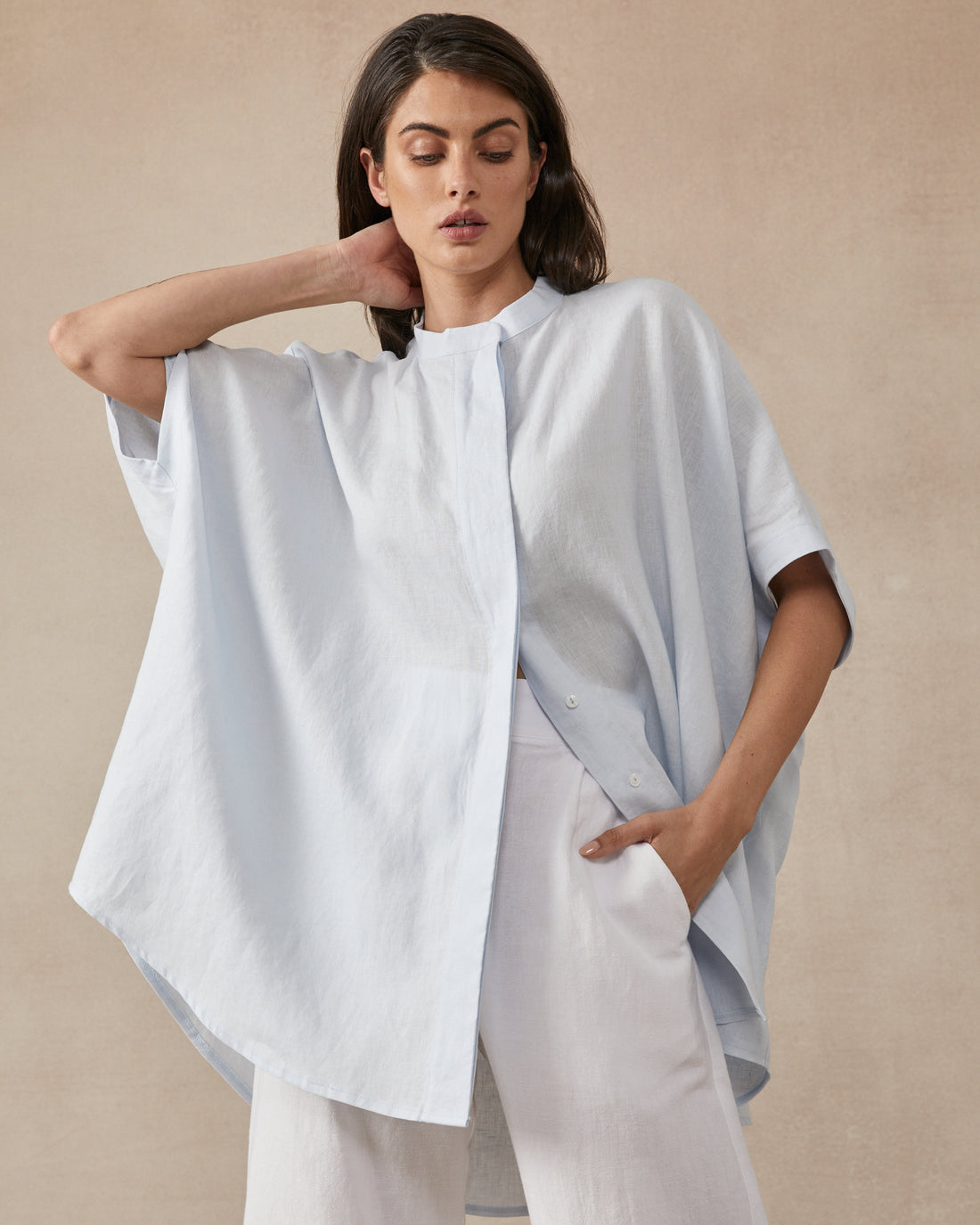 Lena Shirt Light Blue - OS