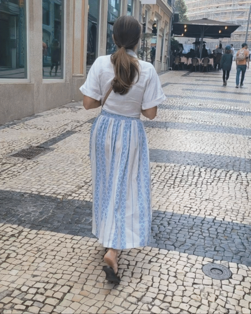 Blossom Skirt Blue Hendrix