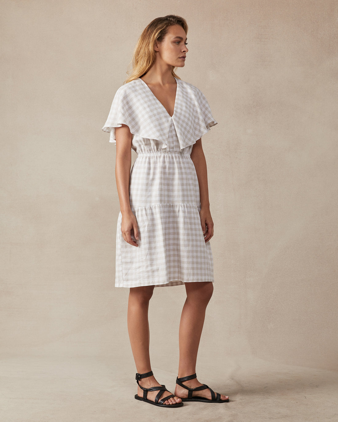 Short Chicago Dress Sample Check - Size: S