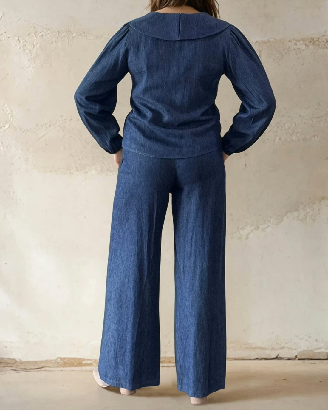 Jenny Blouse in Denim