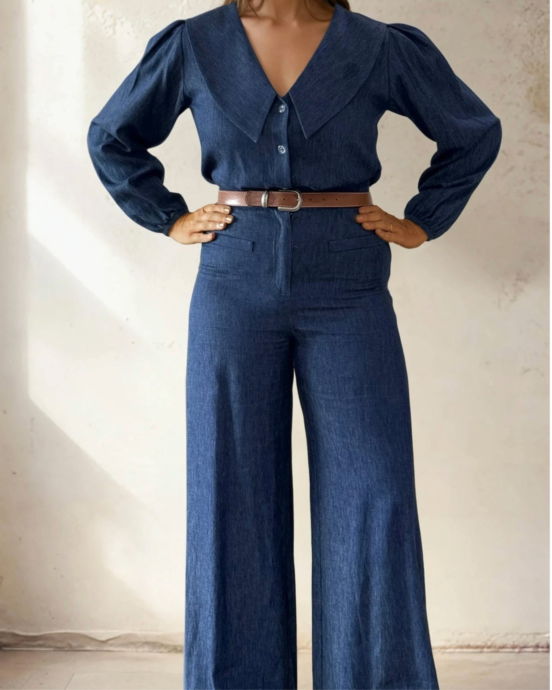Jenny Blouse in Denim