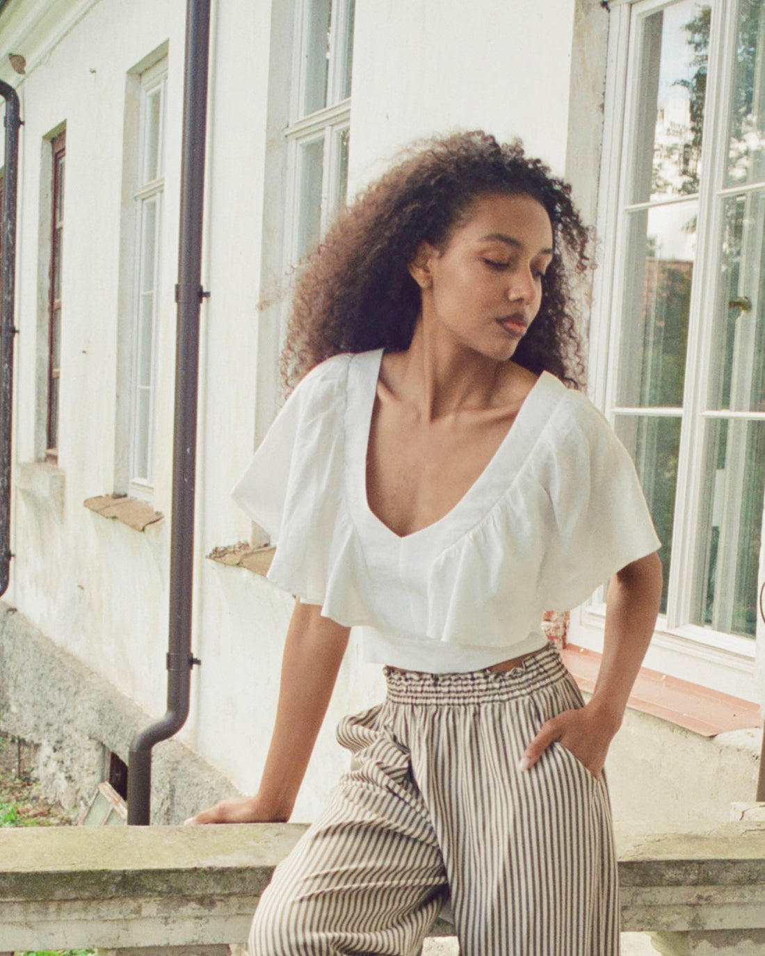 Valerie Blouse White - Size: S