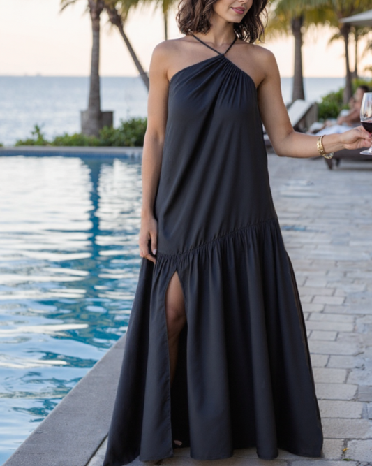 Rose Dress Black
