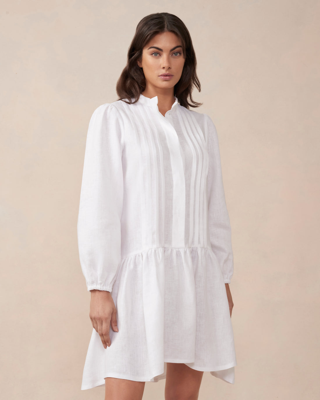 Maple Dress White Sample - Size: S