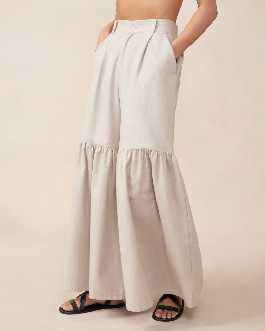 Nancy Pants Beige Sample - Size S, L