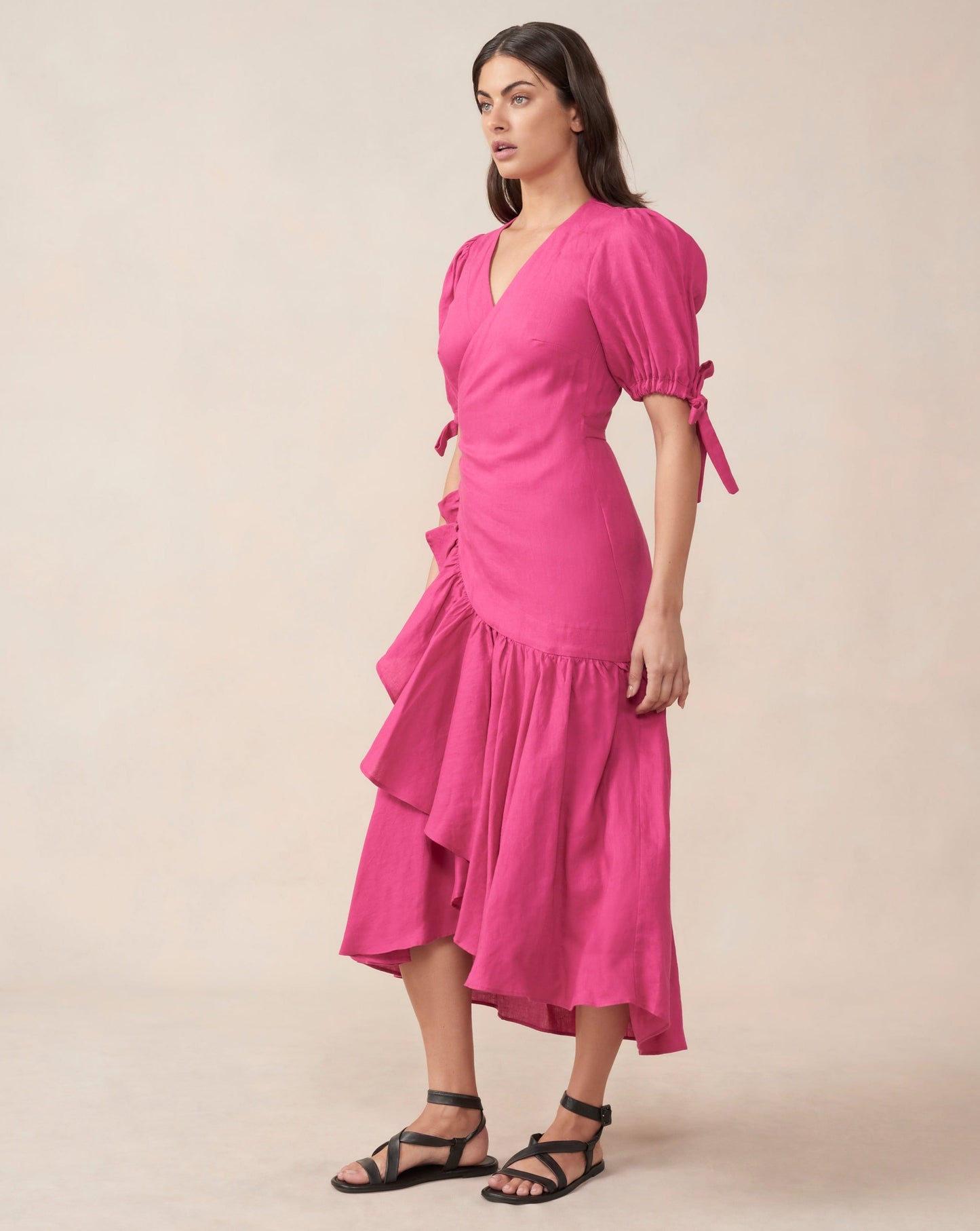 Stevie Wrap Dress Pink