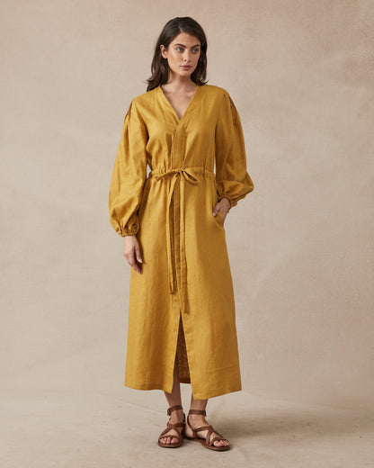 Lauren Dress Mustard