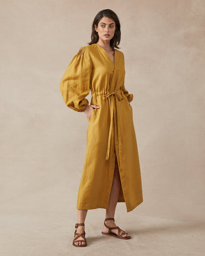 Lauren Dress Mustard