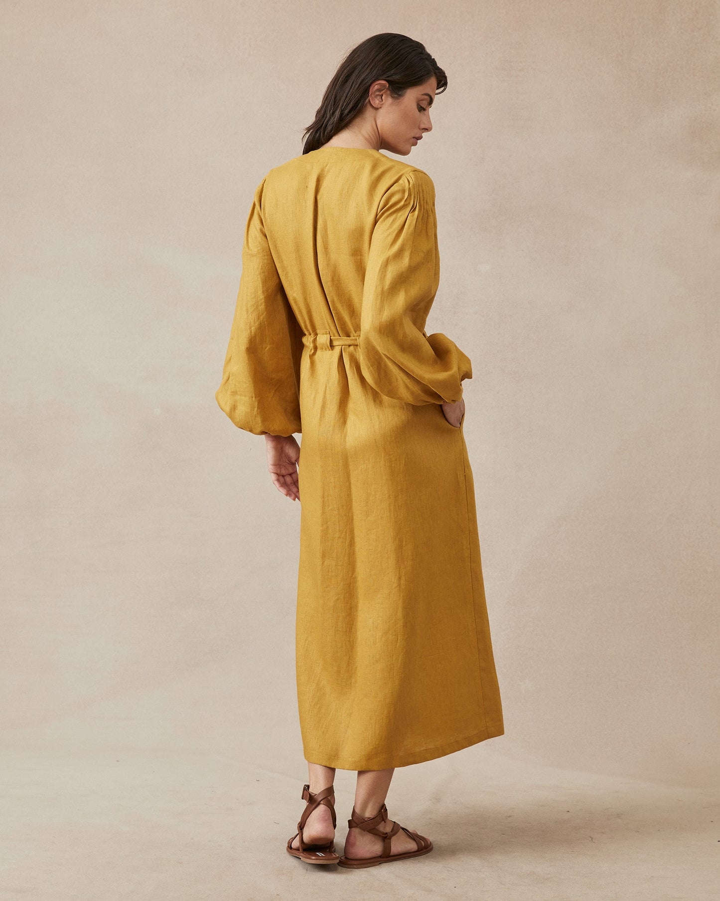 Lauren Dress Mustard