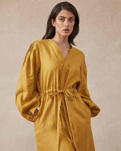 Lauren Dress Mustard