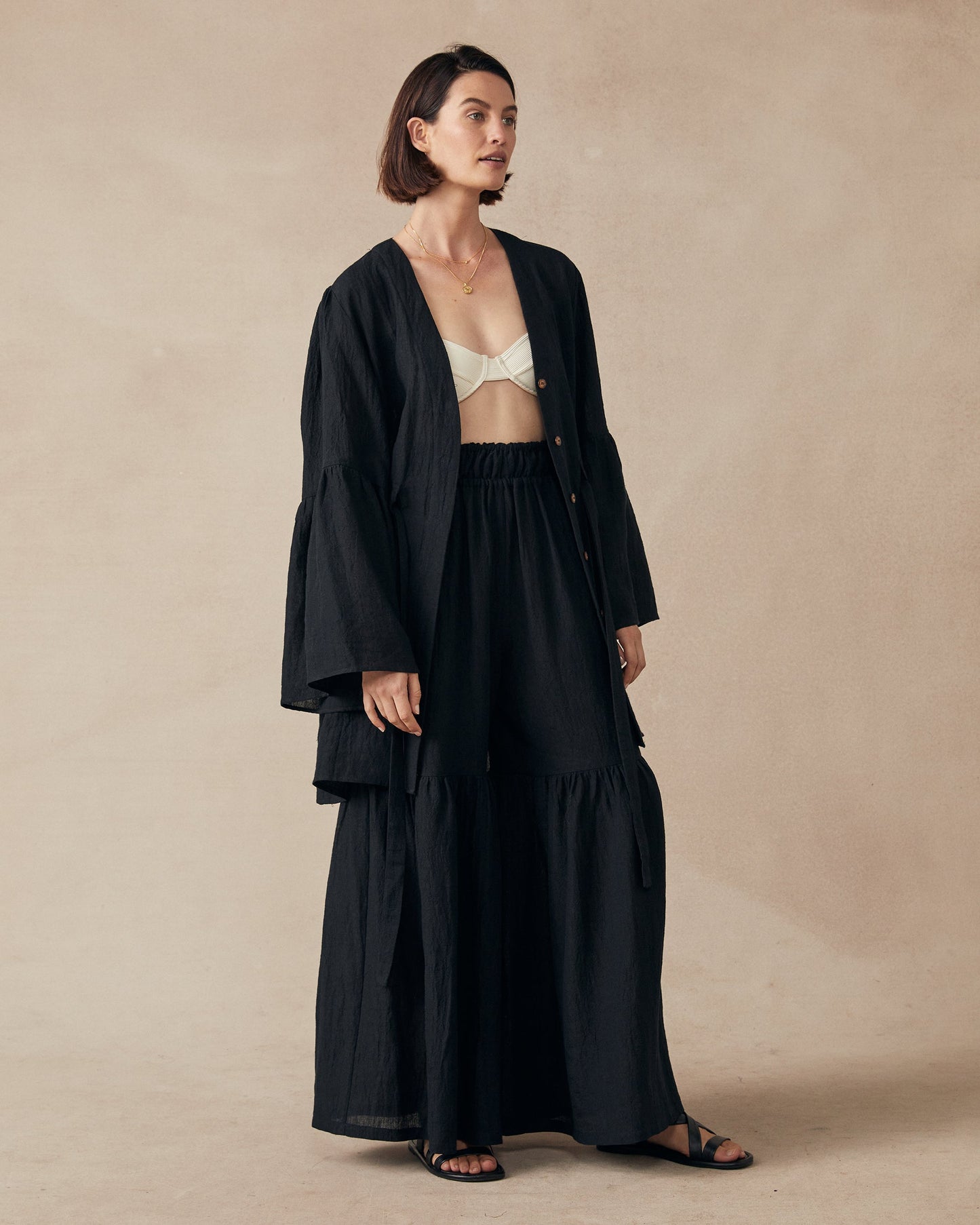 Gaia Kimono Black