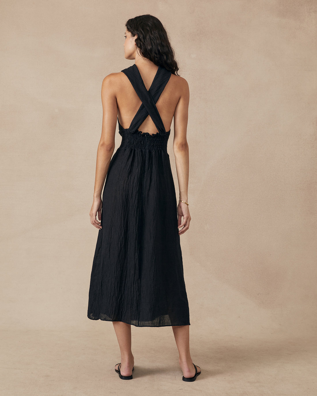 Lara Dress Black Sample - Size: S