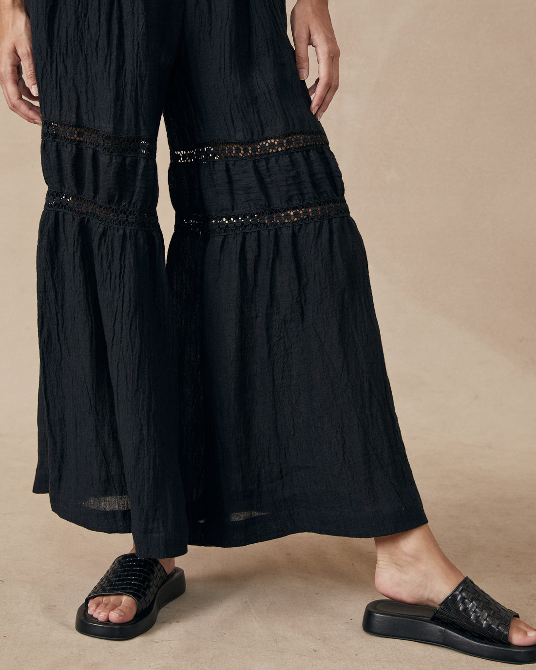 Tiered Pant Sample Black - Size: S