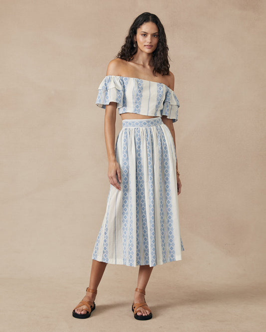 Blossom Skirt Blue Hendrix