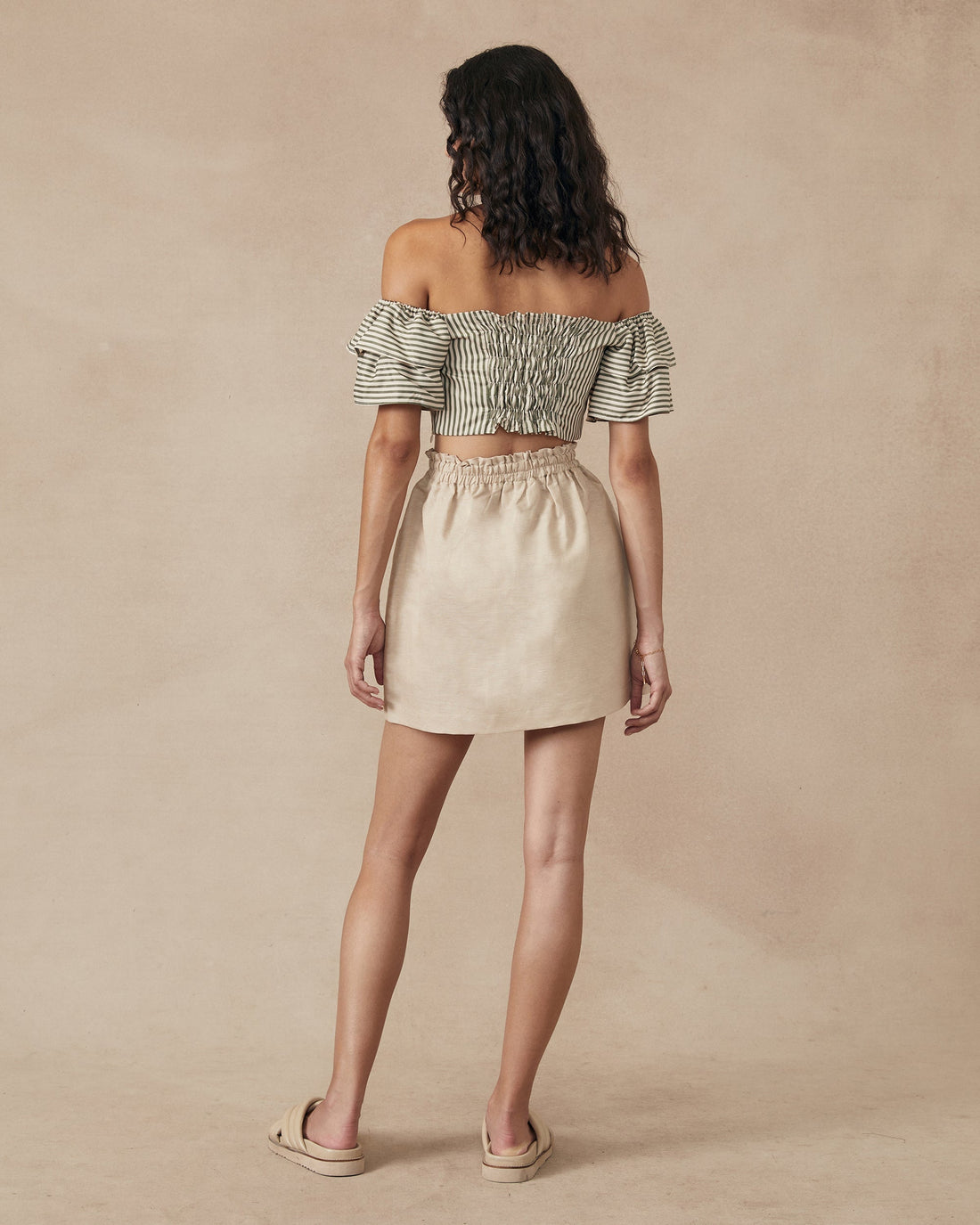 Ridge Skirt Beige