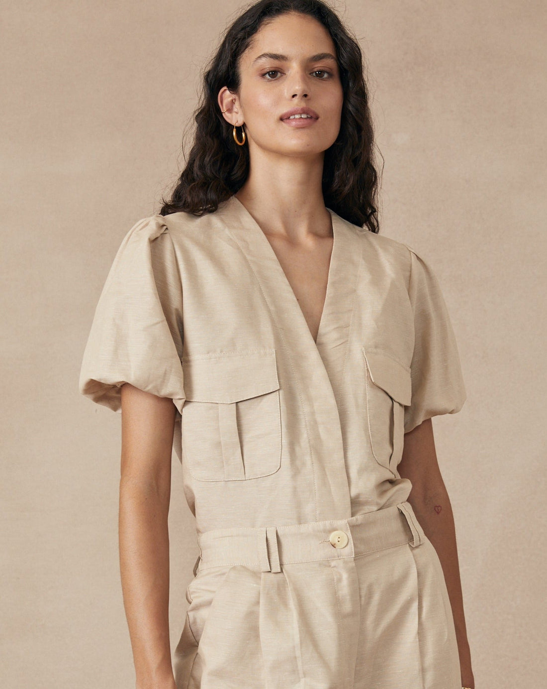 Ridge Shirt Beige