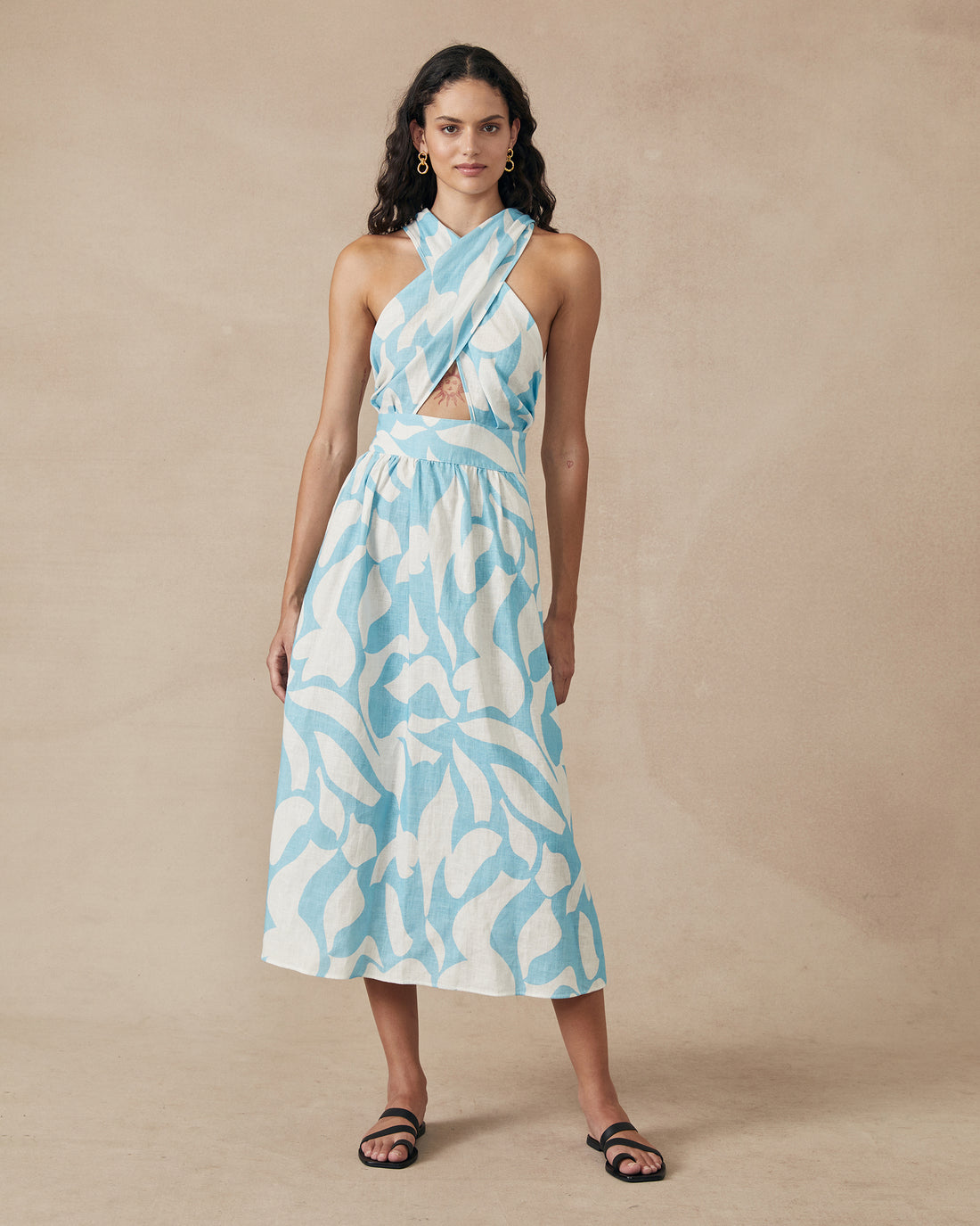 Lara Dress Blue Wave - Size: S