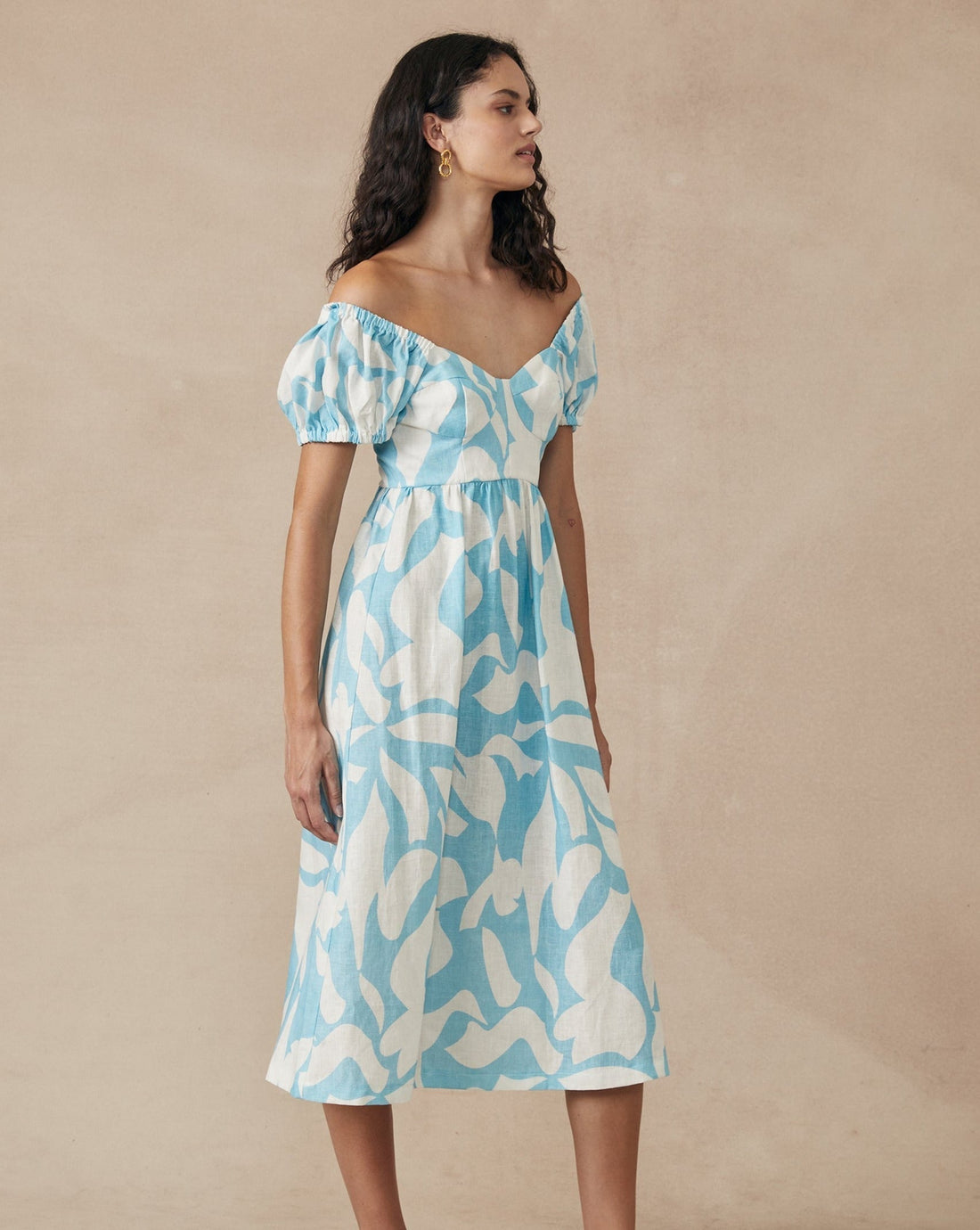 Lavender Dress Blue Wave - Size: XS, L