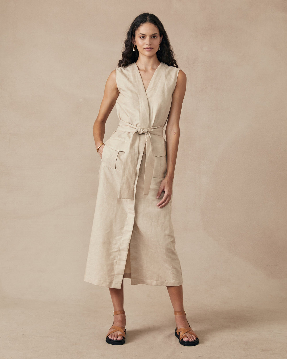 Ridge Dress Beige