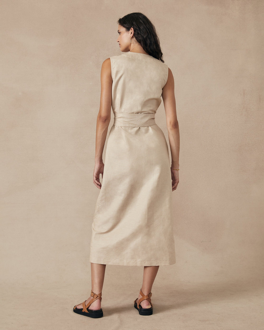 Ridge Dress Beige