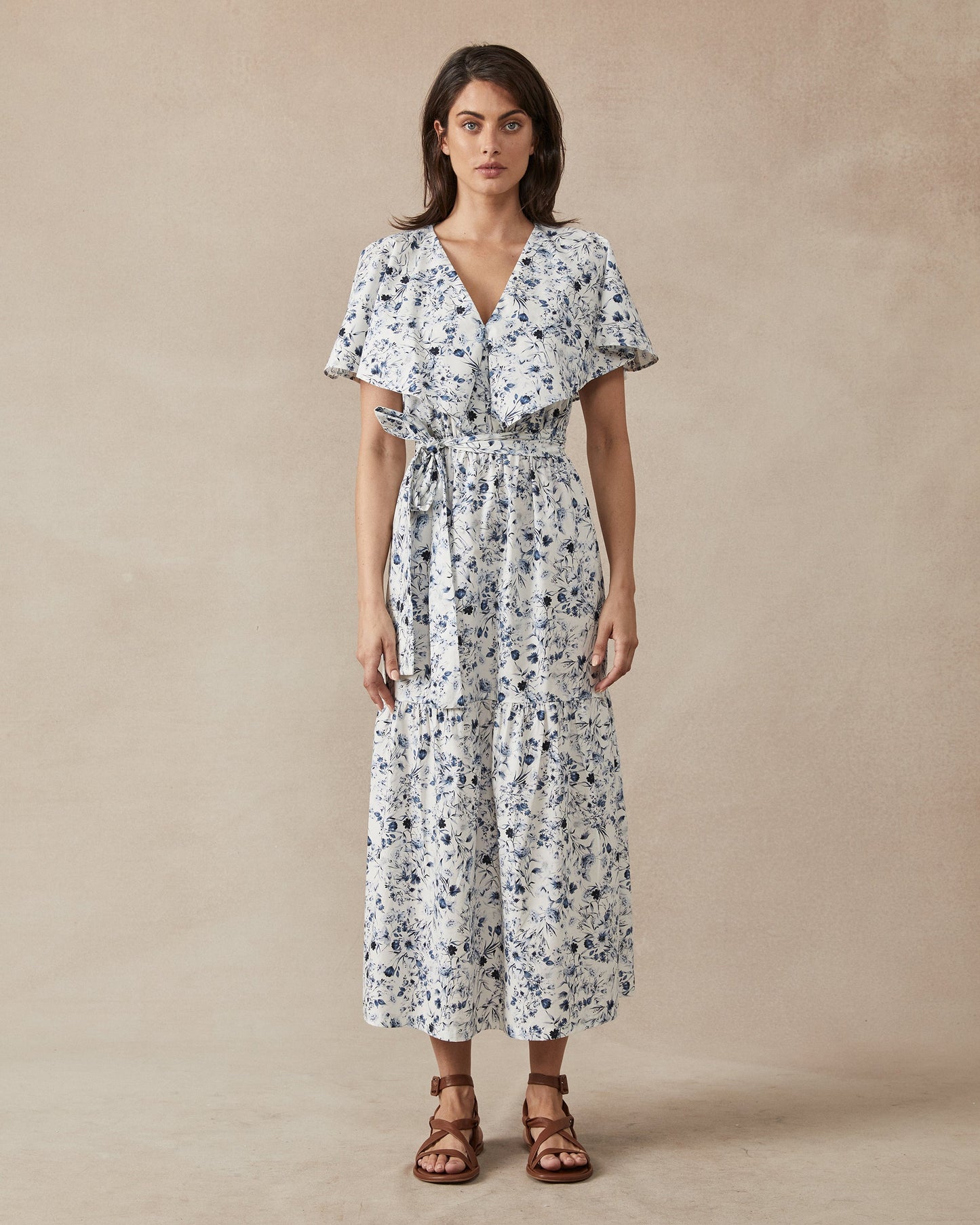 Chicago Dress Blue Floral