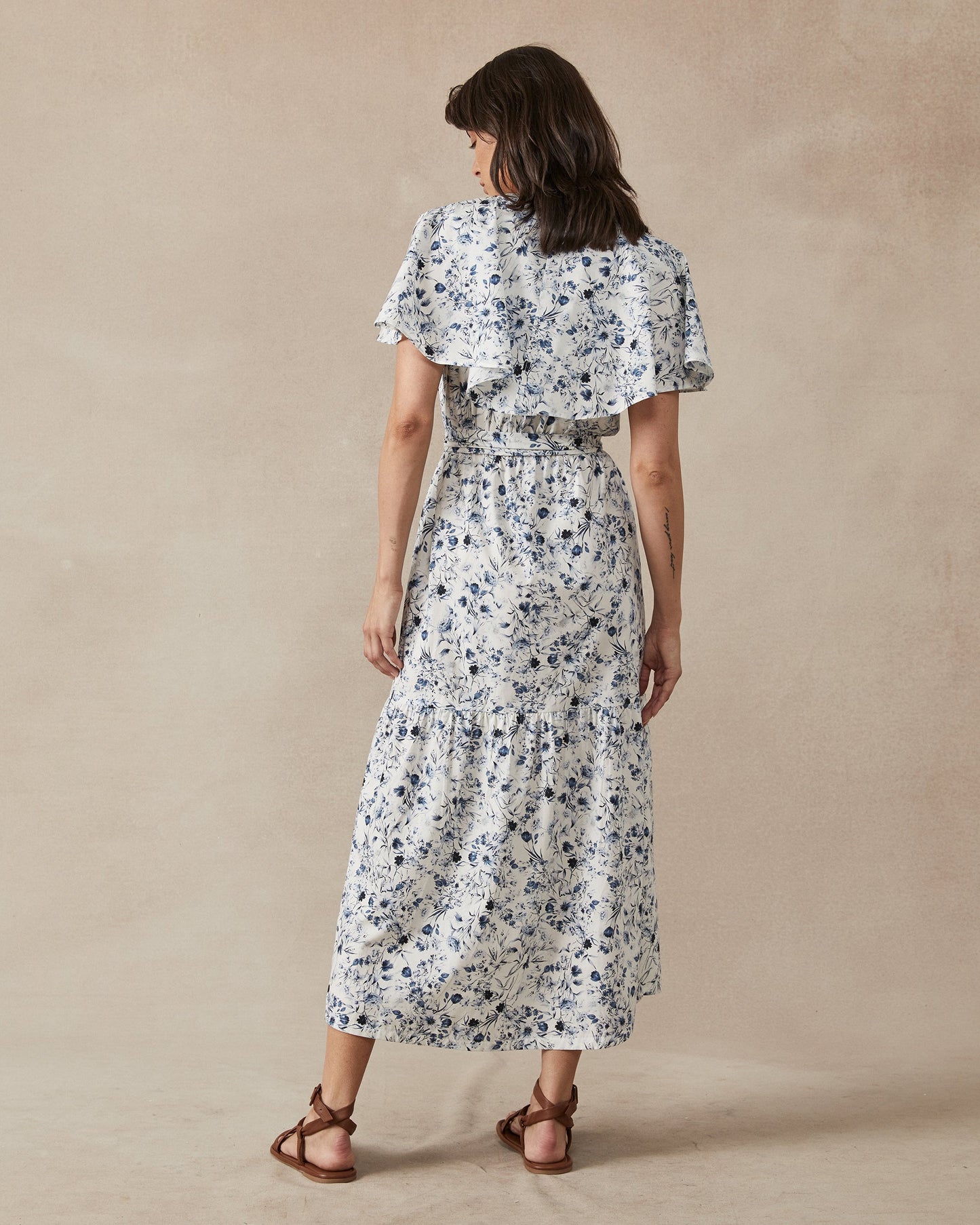 Chicago Dress Blue Floral