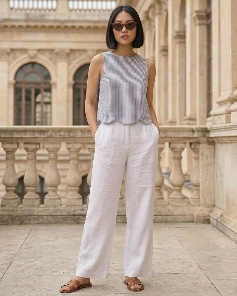 Poppy Pants White