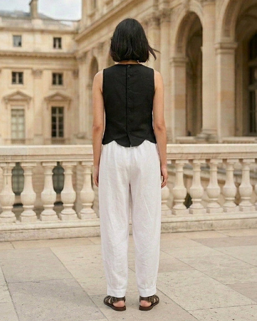 Daisy Top Black