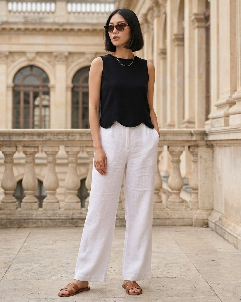 Poppy Pants White