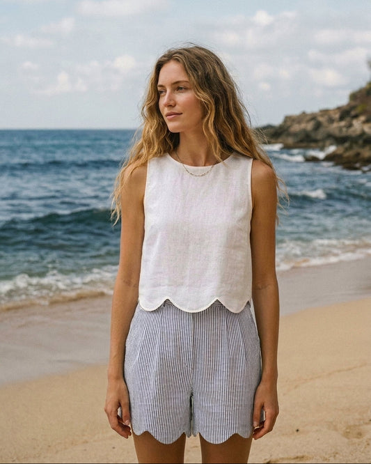 Daisy Top White