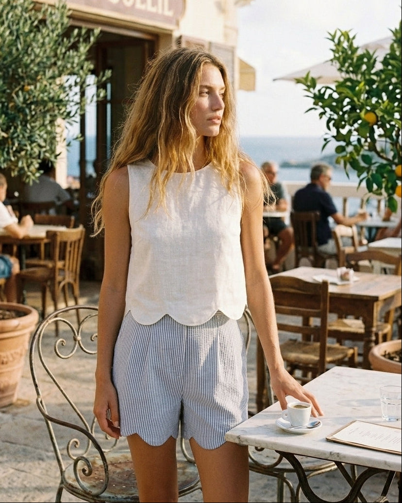 Daisy Top White