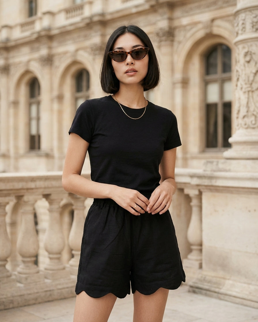 Daisy Shorts Black