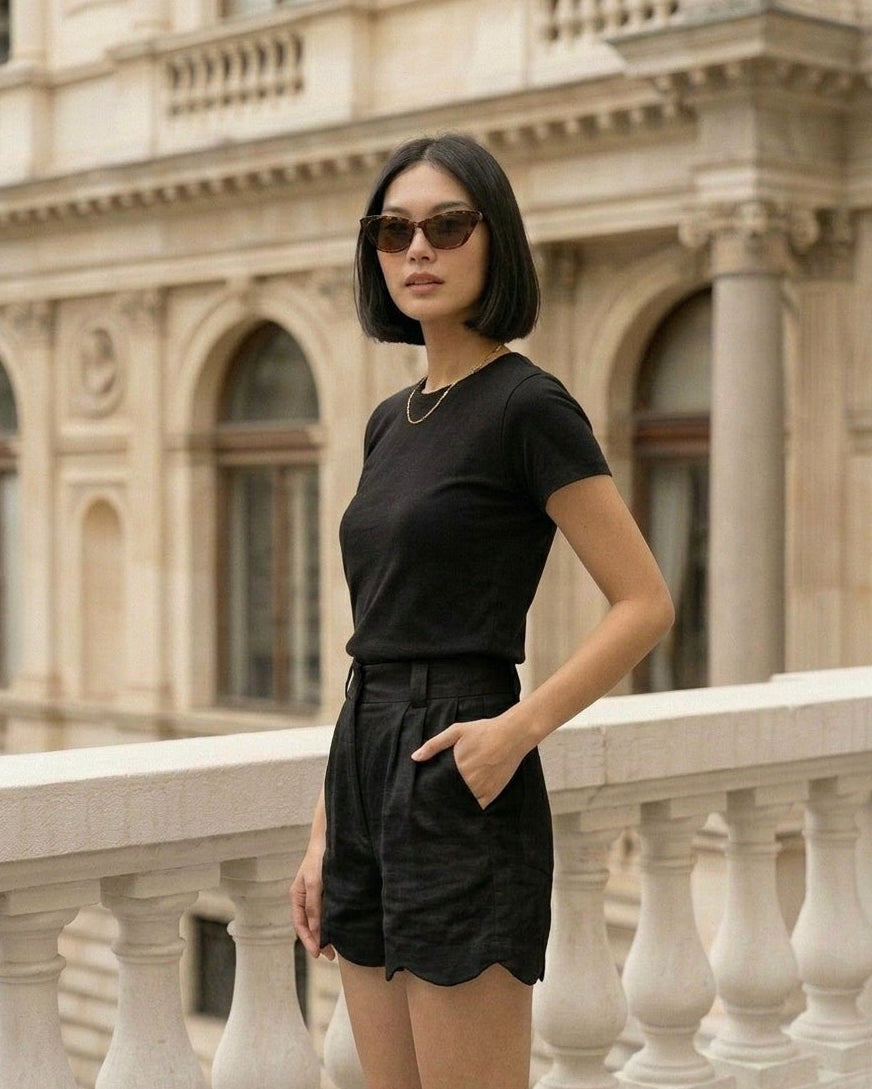 Daisy Shorts Black