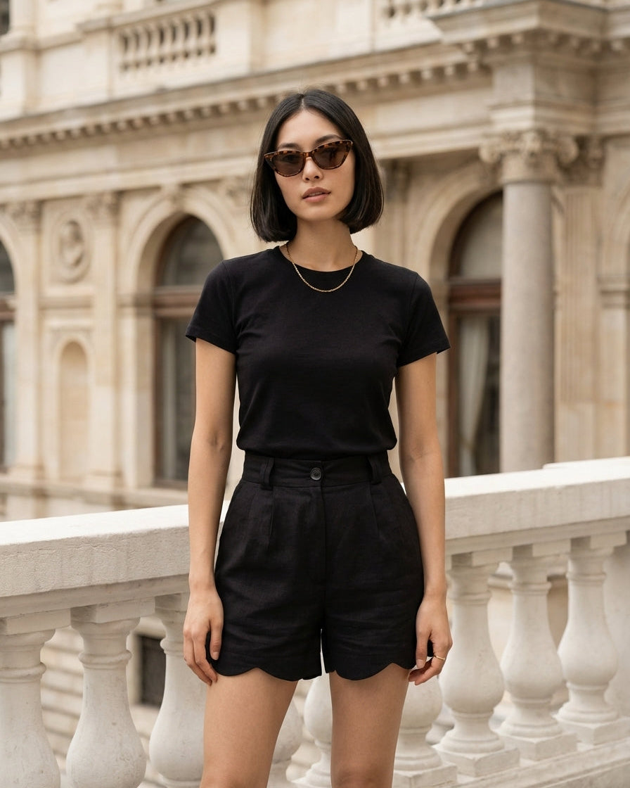 Daisy Shorts Black
