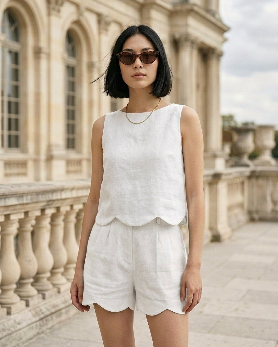 Daisy Top White