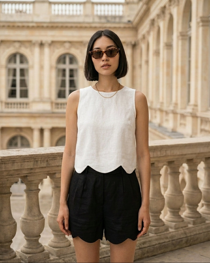 Daisy Top White