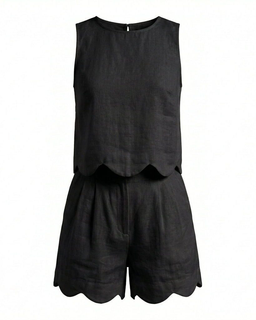 Daisy Top Black