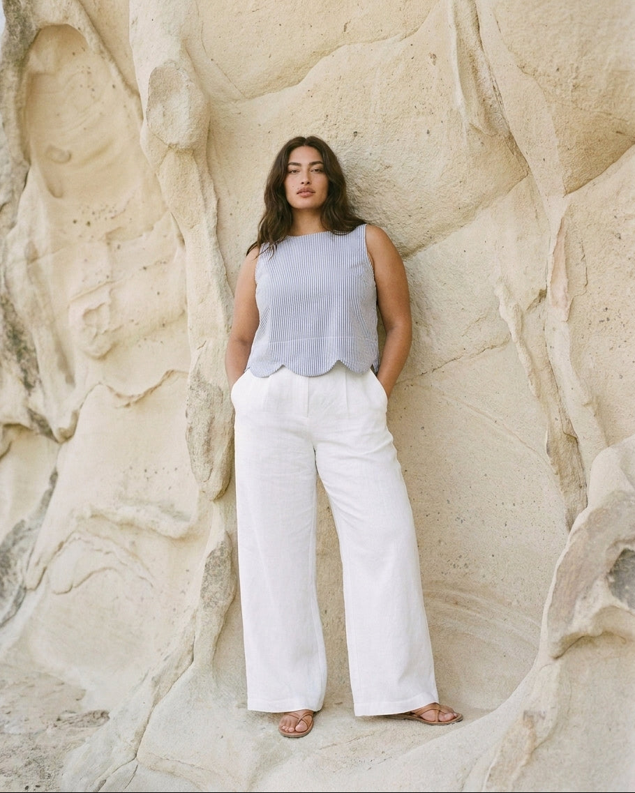 Poppy Pants White