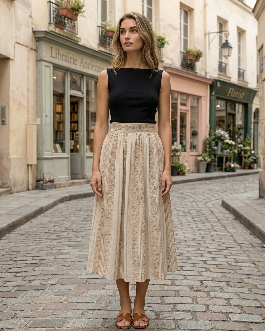 Blossom Skirt Beige Hendrix