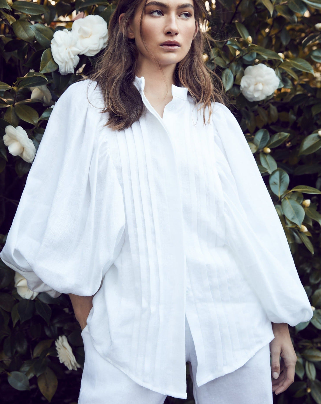 Charlie Blouse White - Size: XS, S