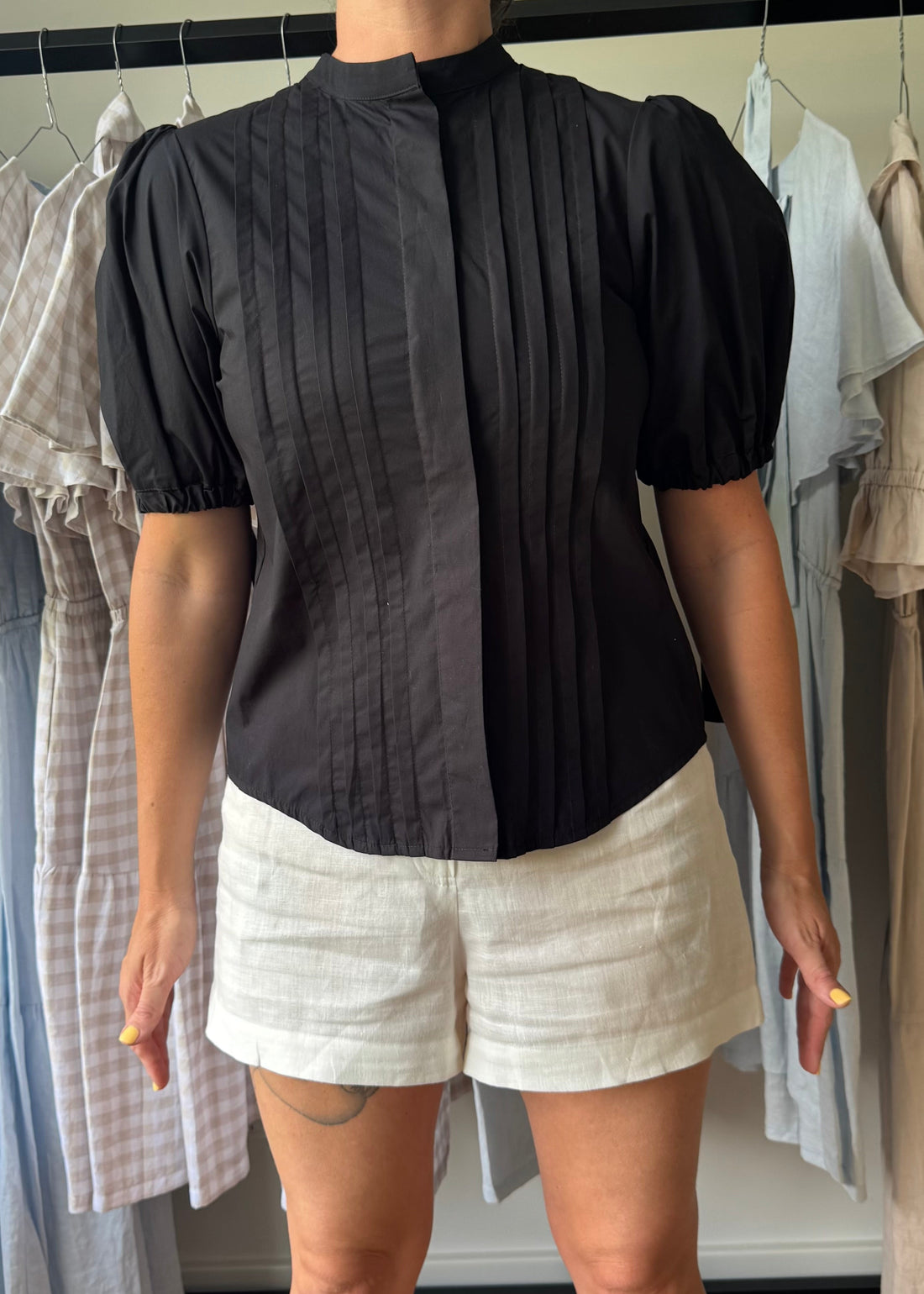 Laura Blouse Black Sample - Size: S