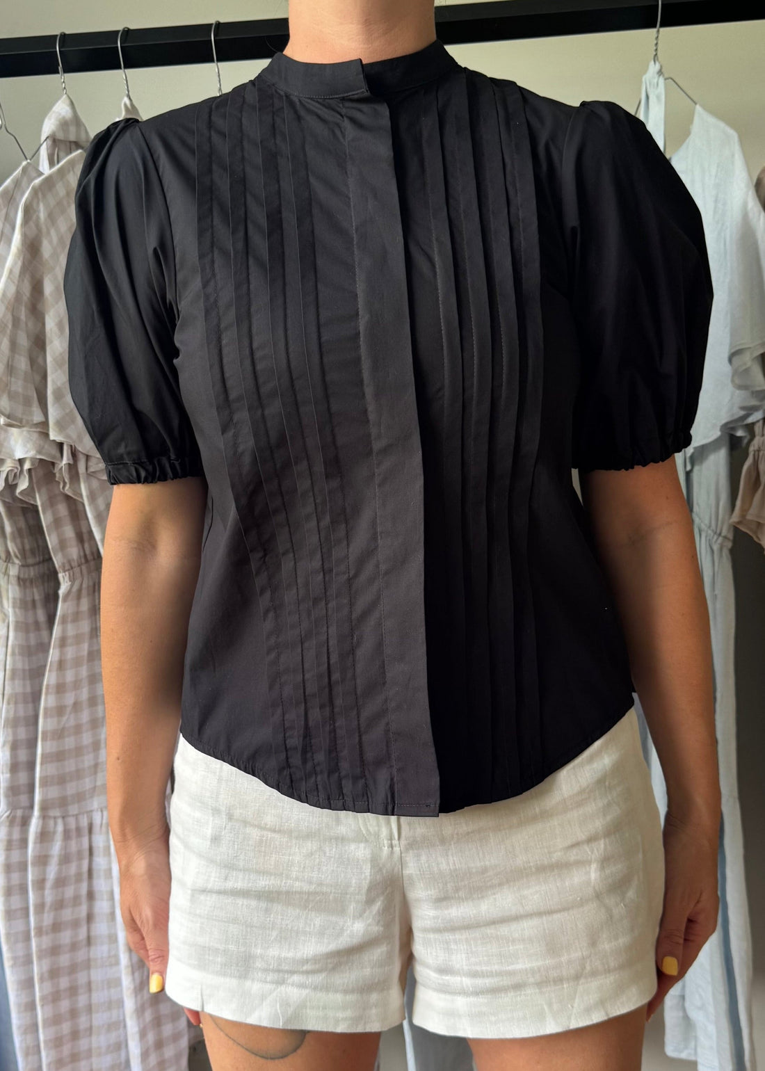 Laura Blouse Black Sample - Size: S