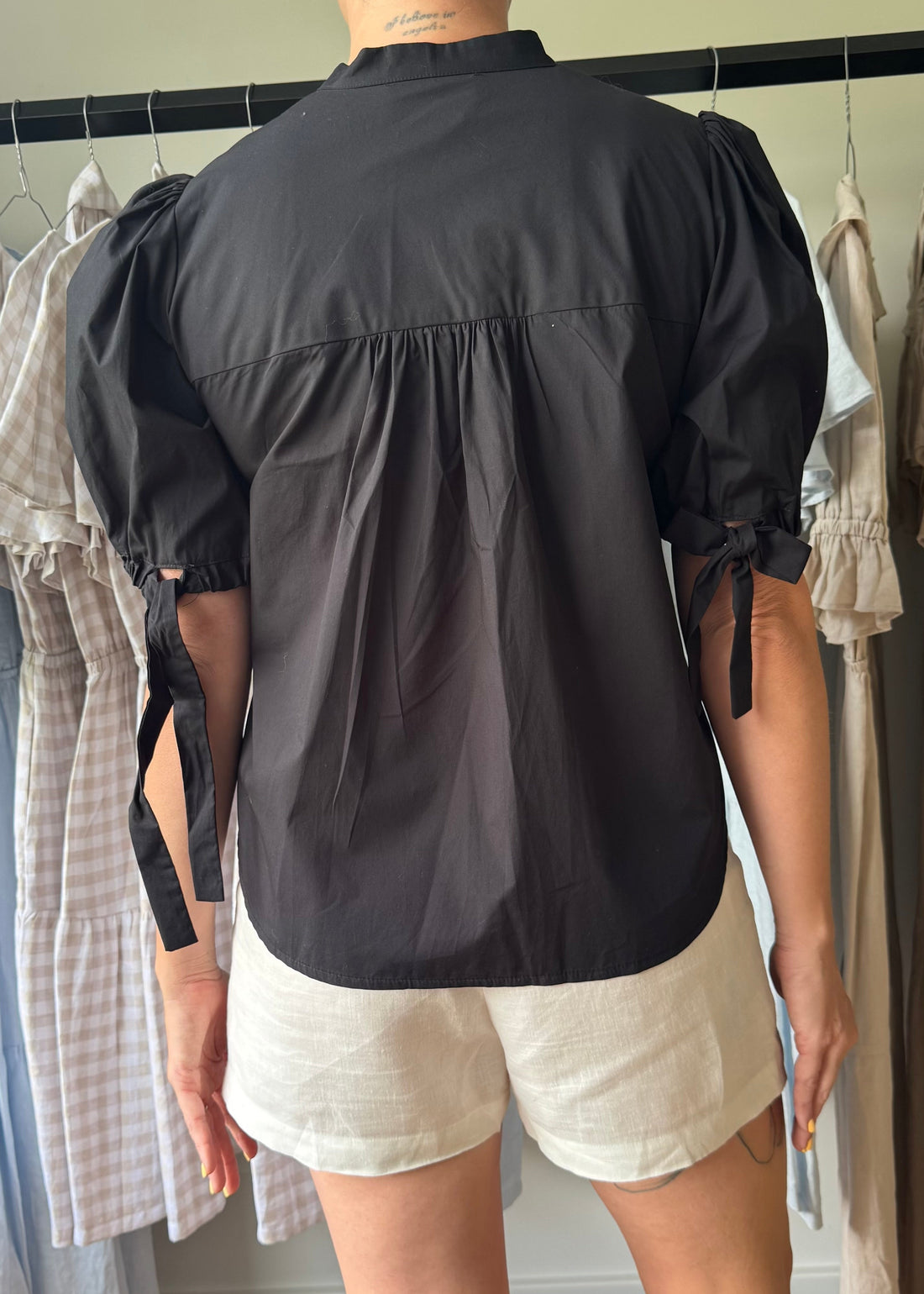 Laura Blouse Black Sample - Size: S