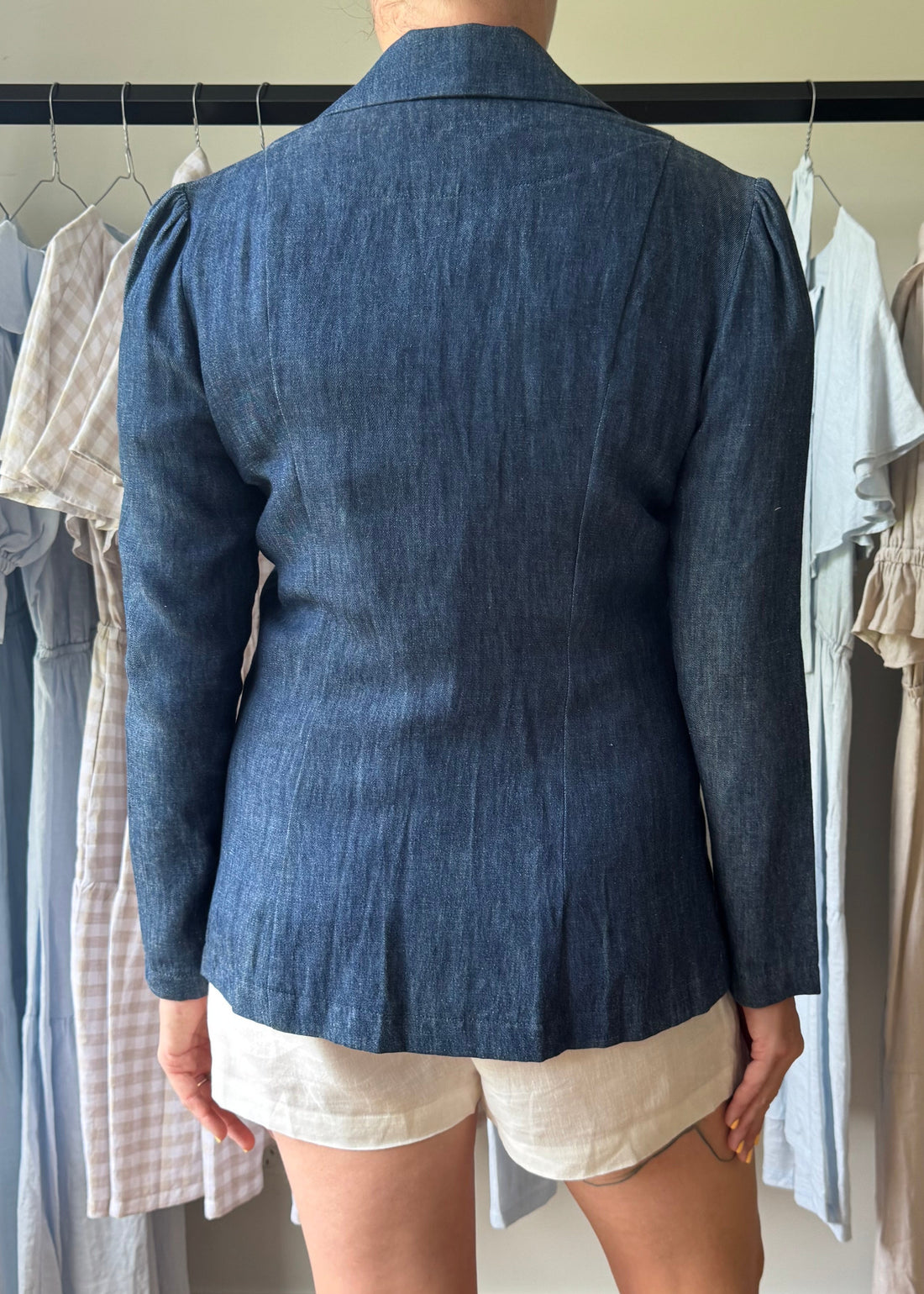 Henry Blazer Denim - Size: XS, S, M, L