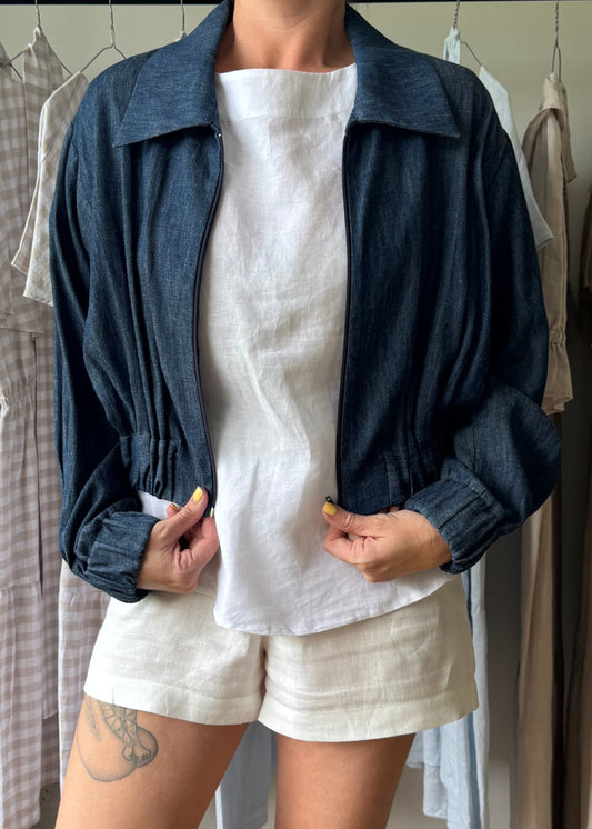 Maude Jacket Denim Sample - Size: M, L