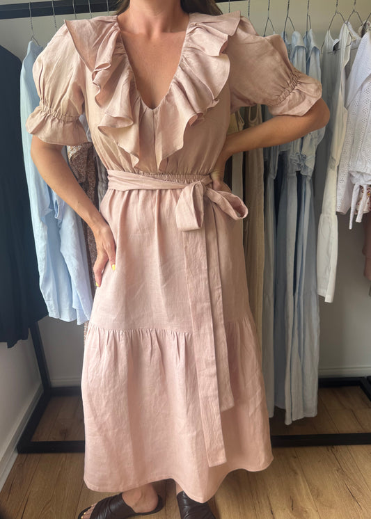 India Dress Pink - Size: XS, S, M, L